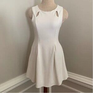 Monteau Sleeveless Fit and Flare Dress with Cut Out Detail Size Medium